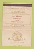 Matchbook Cover - Hamilton Watches JW Norvell Burlingame CA WEAR 40 Strike