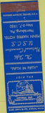 Matchbook Cover - Universal Ship Cancellation Society Harrisburg PA