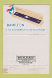 Matchbook Cover - Hamilton Watches Burns Gove Sandusky OH 40 Strike