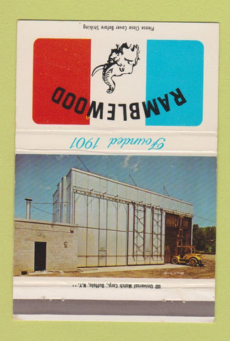 Matchbook Cover - Ramblewood Holland NY lumber WEAR 40 Strike