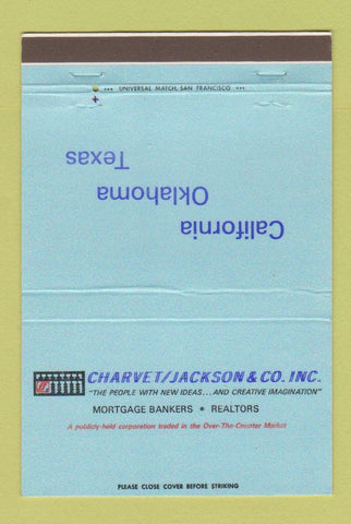 Matchbook Cover - Charvet Jackson Mortgage Bankers 40 Strike
