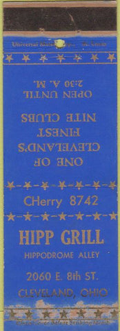 Matchbook Cover - Hipp Grill Cleveland OH WEAR