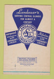 Matchbook Cover - Landauer's Lincoln IL Centennial Abraham clothes 40 Strike