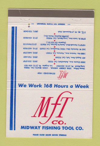 Matchbook Cover - Midway Fishing Tool Long Beach CA 40 Strike