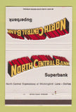 Matchbook Cover - North Central Bank Dallas TX 40 Strike