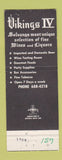 Matchbook Cover - Vikings IV Solvang CA restaurant