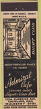 Matchbook Cover - Admiral Cafe Cleveland OH