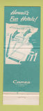 Matchbook Cover - Aloha Surf Hotel Waikiki Hawaii