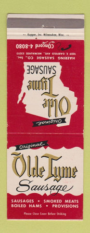 Matchbook Cover - Olde Tyme Sausage Milwaukee WI