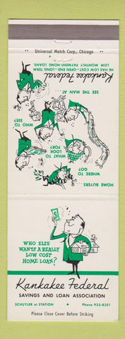 Matchbook Cover - Kankakee Federal Savings IL
