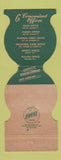 Matchbook Cover - Lincoln National Bank Syracuse IN 1955 Abraham Jewelite