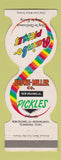 Matchbook Cover - Rainbo Pickles Brown Miller New Orleans LA Wiggins MS Jewelite