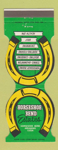 Matchbook Cover - Horseshoe Bend Estates AR