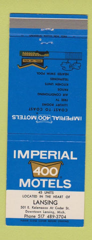 Matchbook Cover - Imperial 400 Motels Lansing MI
