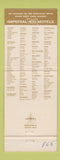 Matchbook Cover - Imperial 400 Motels Lansing MI