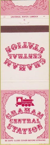 Matchbook Cover - Graham Central Station TX NM