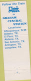 Matchbook Cover - Graham Central Station TX NM