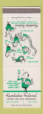 Matchbook Cover - Kankakee Federal Savings IL