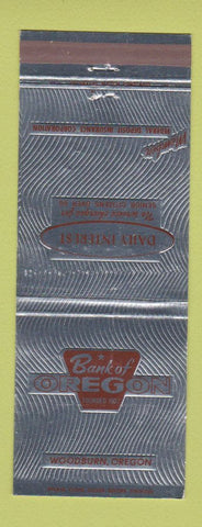 Matchbook Cover - Bank of Oregon Woodburn OR