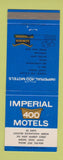 Matchbook Cover - Imperial 400 Motels Akron OH