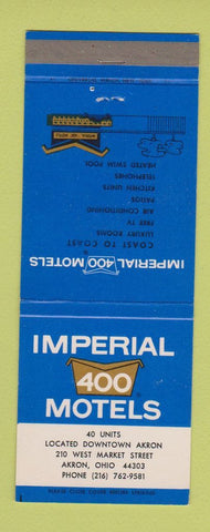 Matchbook Cover - Imperial 400 Motels Akron OH