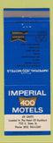 Matchbook Cover - Imperial 400 Motels Rockford IL