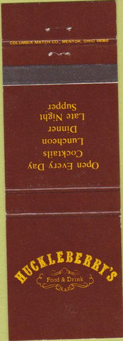 Matchbook Cover - Huckleberry's Restaurant OH