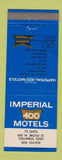 Matchbook Cover - Imperial 400 Motel Columbus OH
