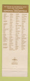 Matchbook Cover - Imperial 400 Motel Columbus OH