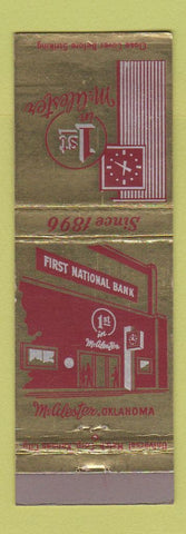 Matchbook Cover - First National Bank McAlester OK