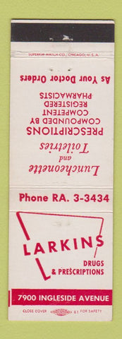 Matchbook Cover - Larkins Drug Store