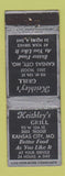 Matchbook Cover - Keithley's Grill Kansas City MO WEAR