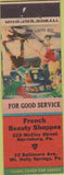 Matchbook Cover - French Beauty Shoppes Harrisburg PA