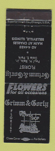 Matchbook Cover - Grimm & Gorly Flowers Belleville IL WEAR