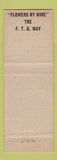 Matchbook Cover - Joys Flowers Columbus GA FTD