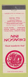 Matchbook Cover - Dragon Inn Glenwood IL WORN