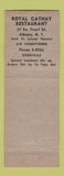 Matchbook Cover - Royal Cathay Chinese Restaurant Albany NY