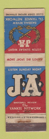 Matchbook Cover - JA Baseball Review WEAR