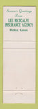 Matchbook Cover - Lee Metcalfe Insurance Wichita KS Christmas Belgium