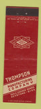 Matchbook Cover - Thompson Manufacturing Denver Colorado Plate Steel