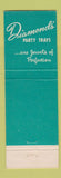 Matchbook Cover - Diamond's Restaurants Cleveland OH