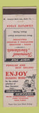 Matchbook Cover - Terinal News Stands Miami FL