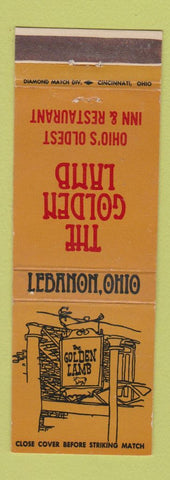 Matchbook Cover - The Golden Lamb Restaurant Lebanon OH