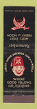 Matchbook Cover - Zembo Luncheon Club WEAR