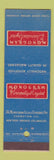 Matchbook Cover - Monogram Decorative Crystal Evanston IL