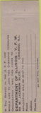 Matchbook Cover - VFW Gold Chevron Order Chicago IL