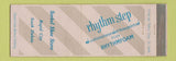 Matchbook Cover - Rhythm Step Shoes Sorbel Rapid City SD