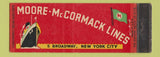 Matchbook Cover - Moore McCormack Lines New York City WEAR