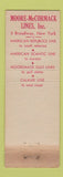 Matchbook Cover - Moore McCormack Lines New York City WEAR