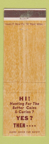 Matchbook Cover - Dick's Coins Curios Cleveland OH